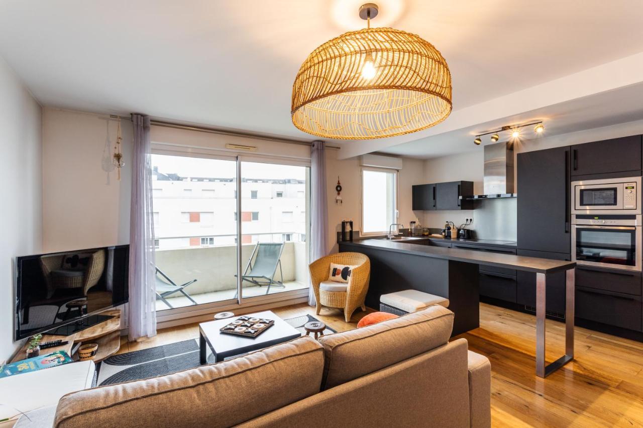 Le Vilona - T3 Moderne Avec Parking Prive Appartement Rennes Buitenkant foto