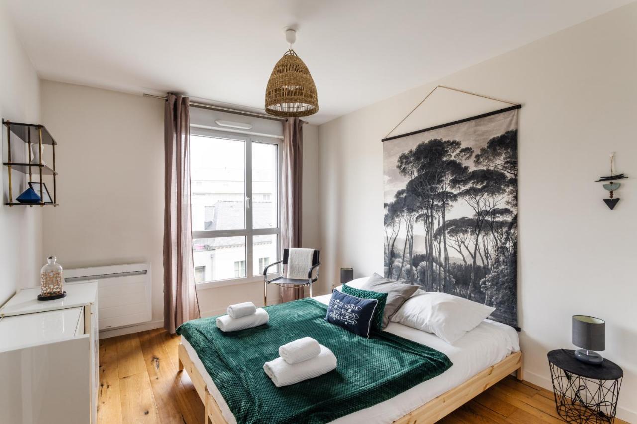 Le Vilona - T3 Moderne Avec Parking Prive Appartement Rennes Buitenkant foto